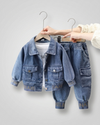 Conjunto infantil denim 3 piezas (chaqueta vaquera, camiseta interior y pantalón vaquero)  ropa infantil niño  en España
