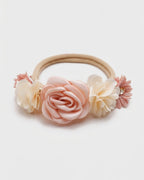 Diademas para el cabello con flores decoradas con perlas