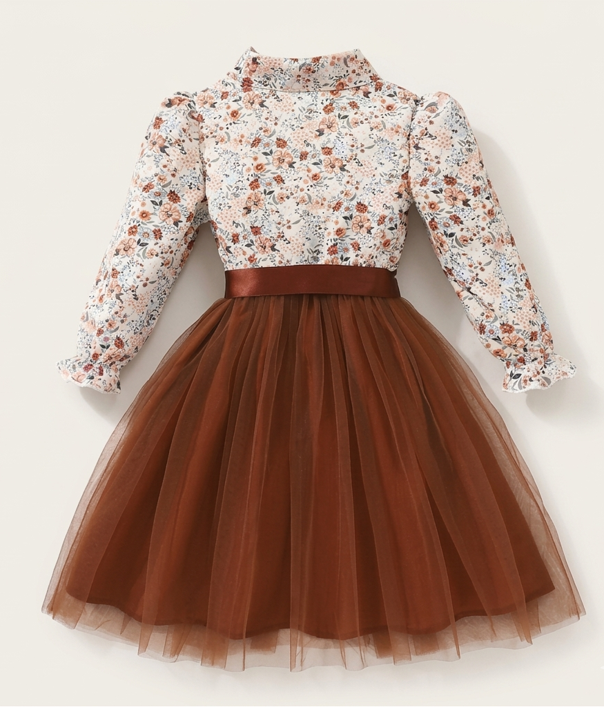 Vestidos de tul y flores: elegancia en colores vibrantes y un diseño encantador