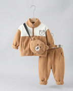 Conjunto ropa bebé invierno 2 piezas: chaqueta y pantalón con bolso pequeño tipo peluche  conjunto niño invierno en España