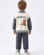 Conjunto niño invierno 3 piezas con chaqueta varsity, camiseta interior y pantalón largo,ropa infantil invierno en España
