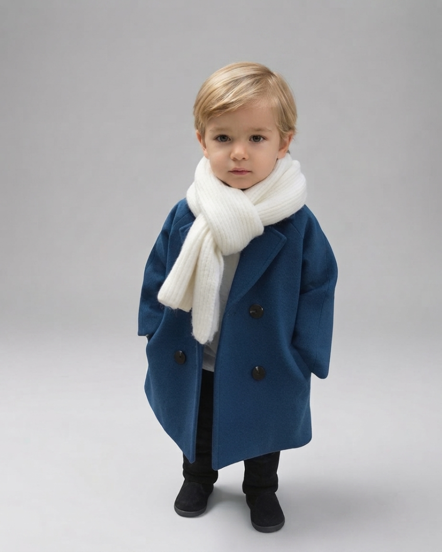 Abrigo Infantil Invierno Elegante Niño