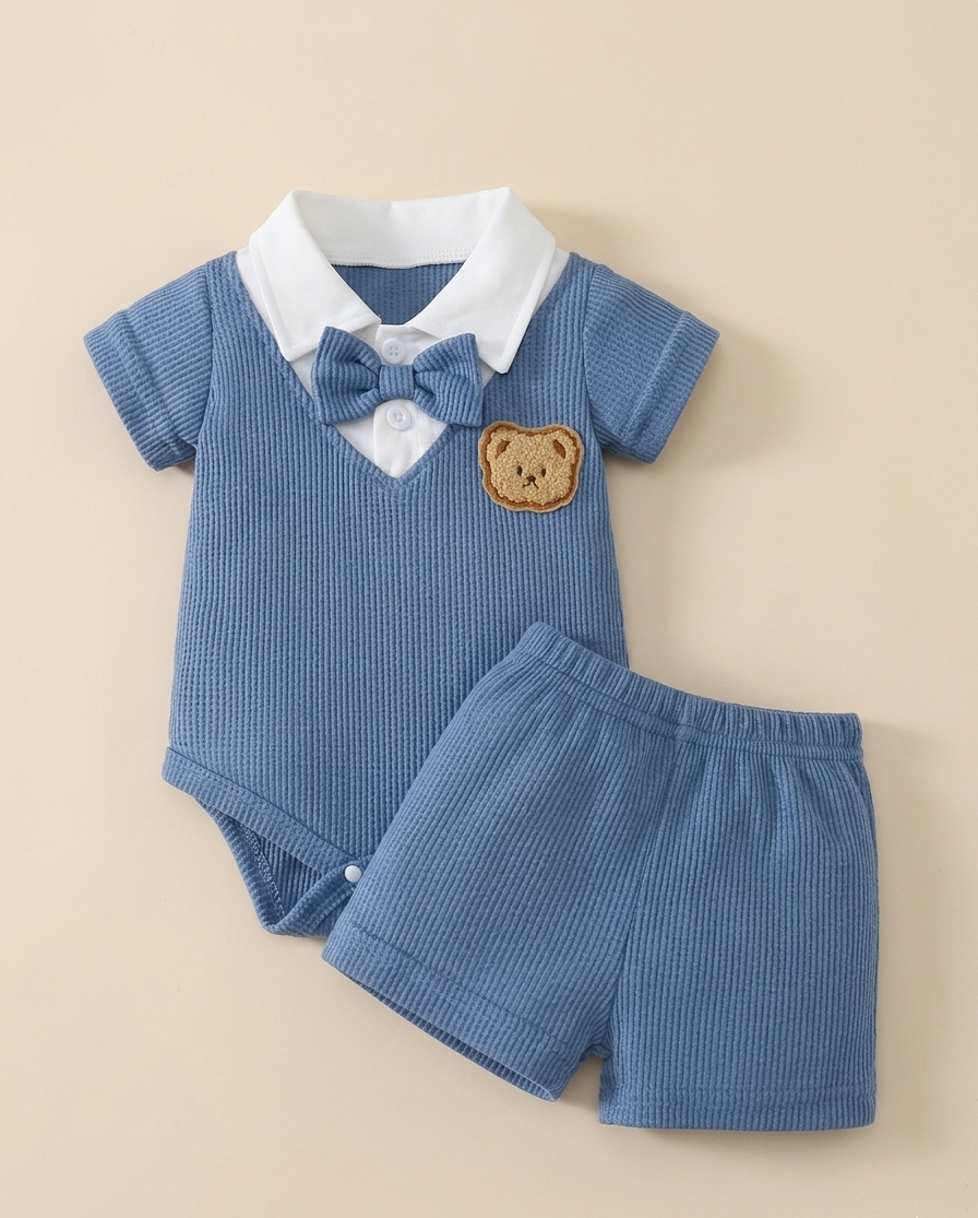 Conjunto de Bebé "Little Man" con Pajarita