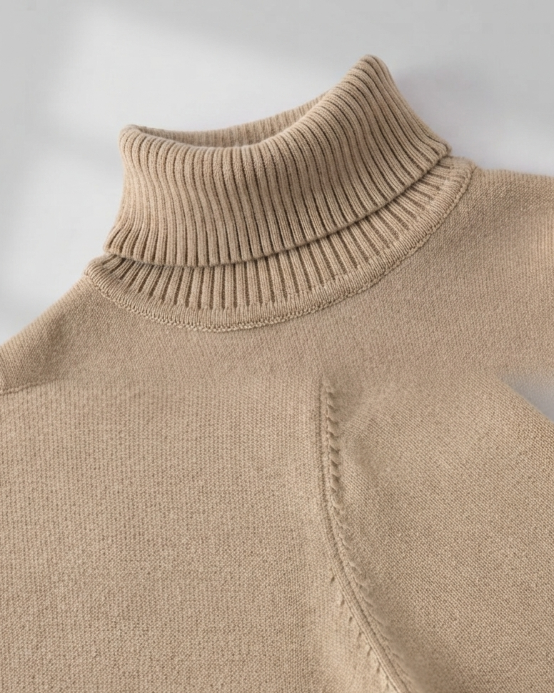 Jersey Infantil de Cuello Alto  Suave, Cálido y Elegante para el Invierno