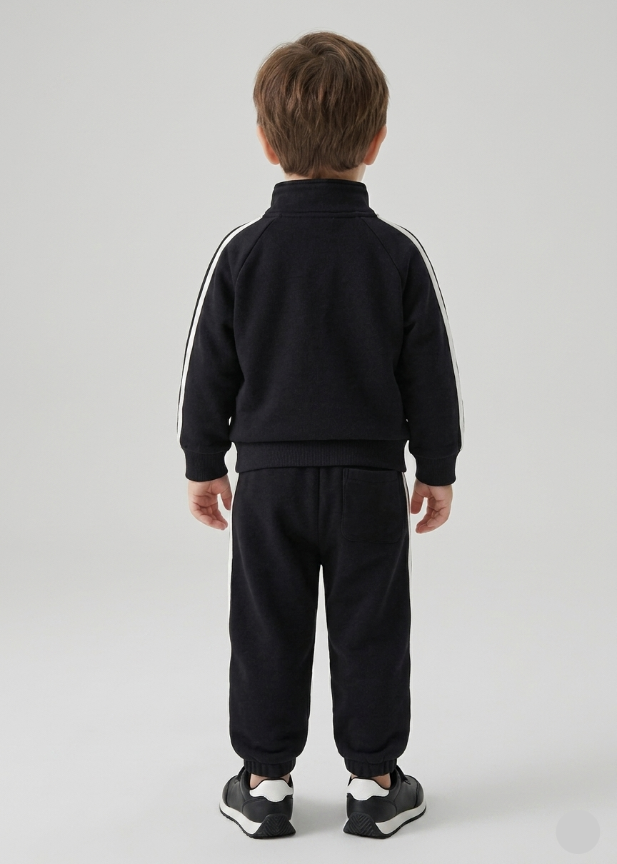 Conjunto deportivo niño con sudadera, pantalón y mochila pequeña en España