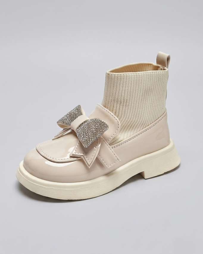 Zapato Lujo Niña Cristales y Lazo