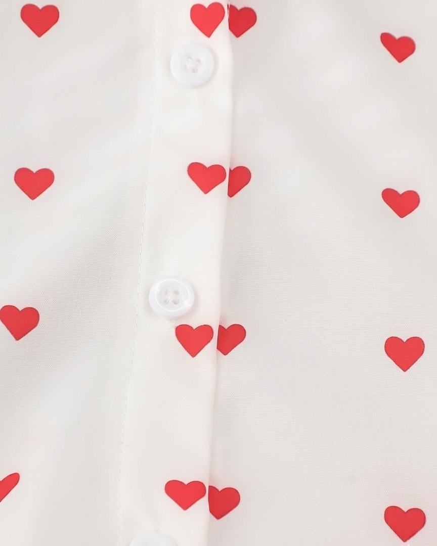 Conjunto niña 2 piezas falda de tul roja y camiseta con corazones – ropa niña elegante en España