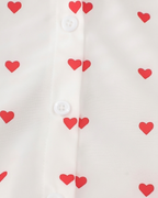 Conjunto niña 2 piezas falda de tul roja y camiseta con corazones – ropa niña elegante en España