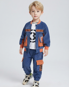 Conjunto Niño Terciopelo 2 Piezas  Chaqueta y Pantalón