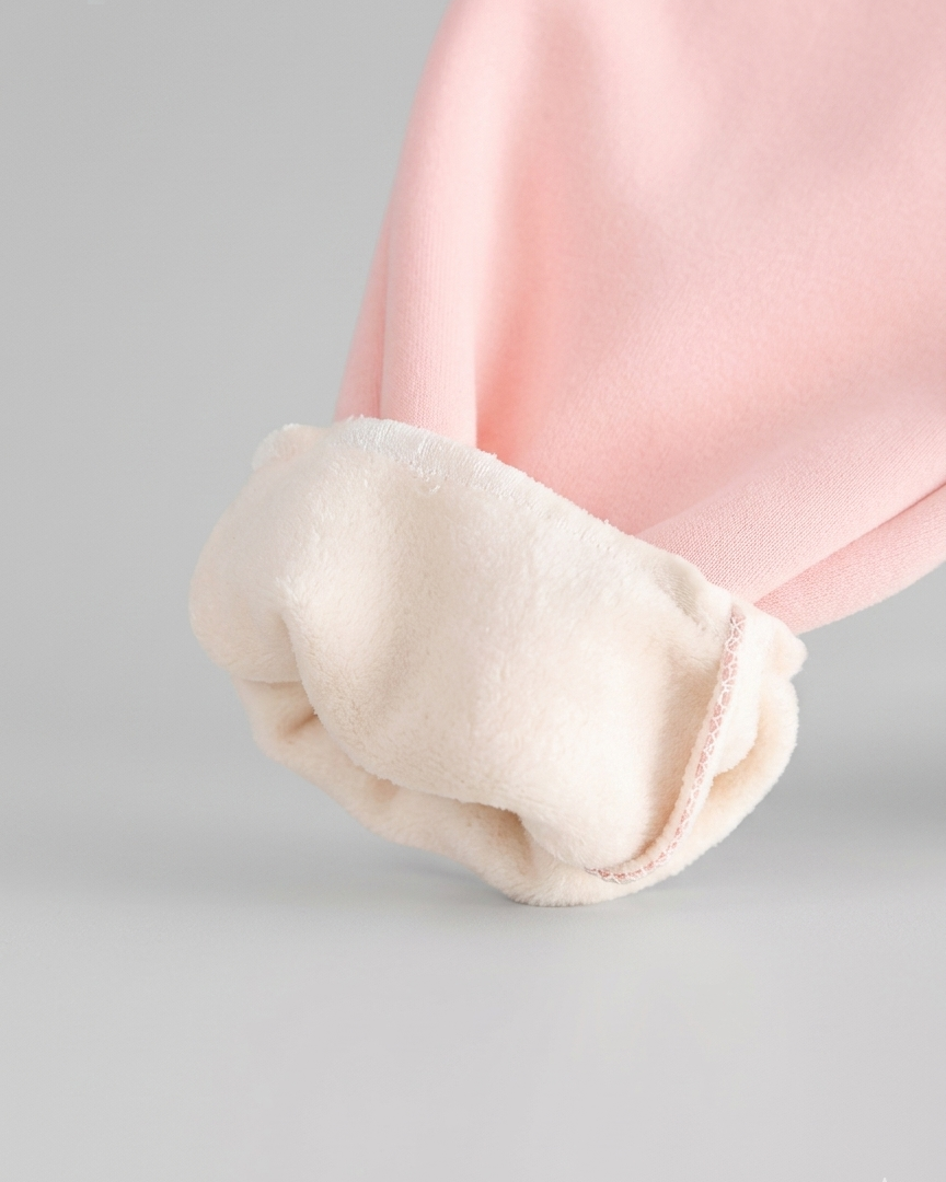 Conjunto niña invierno 2 piezas con sudadera con capucha y pantalón con forro de peluche | ropa bebé niña en España