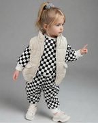 Conjunto Bebé Niño Invierno 3 Piezas  Chaqueta Acolchada, Suéter y Pantalón