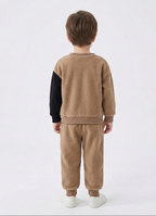 Conjunto bebé invierno terciopelo 2 piezas (chaqueta y pantalón oso 3D) Ideal para primavera en España