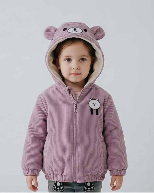 Chaqueta bebé invierno y ropa bebé invierno chaqueta niña invierno acolchada con capucha de osito , en España
