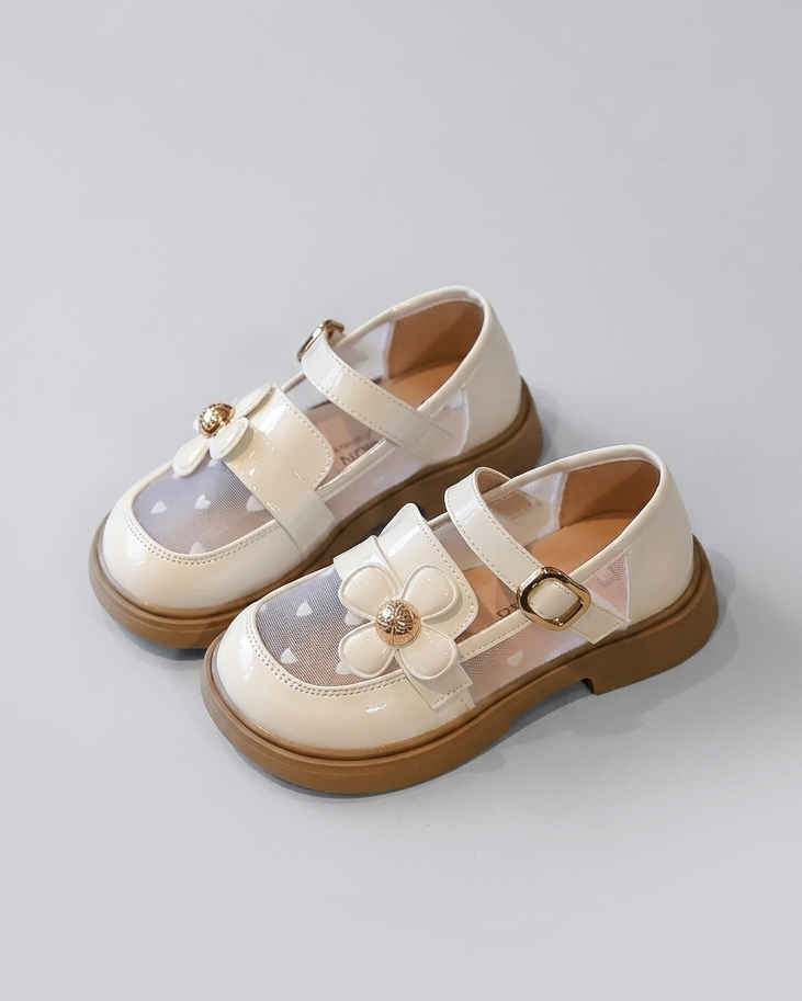 Zapato transparente decorativo con flor brillante de verano para niñas en España