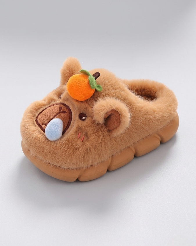 Pantufla de invierno cálida con diseño de dibujos animados en España