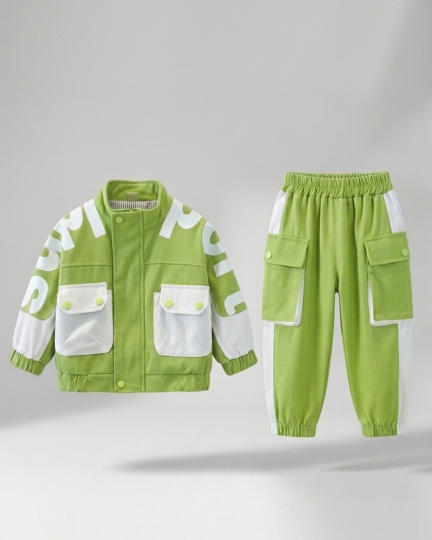Conjunto deportivo niño chaqueta y pantalón ropa infantil cómoda Ideal para clima otoñal y principios de invierno en España