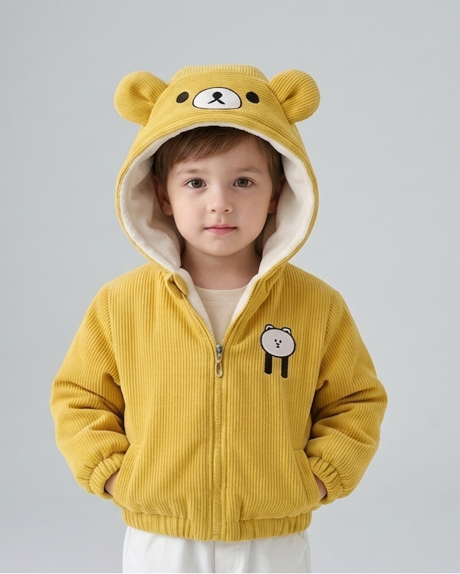 Chaqueta bebé invierno y ropa bebé invierno chaqueta niña invierno acolchada con capucha de osito , en España