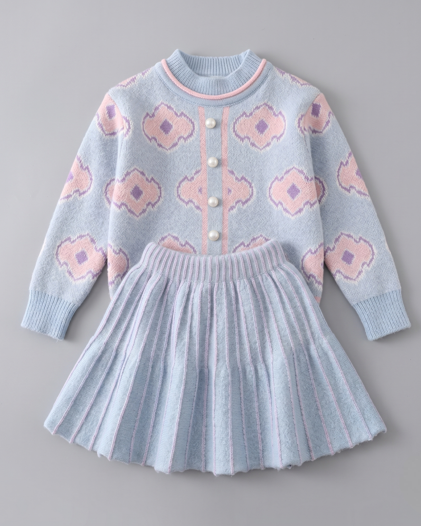 Vestido niña invierno de tejido suave con textura cómoda | vestido niña punto suave | ropa niña elegante en España