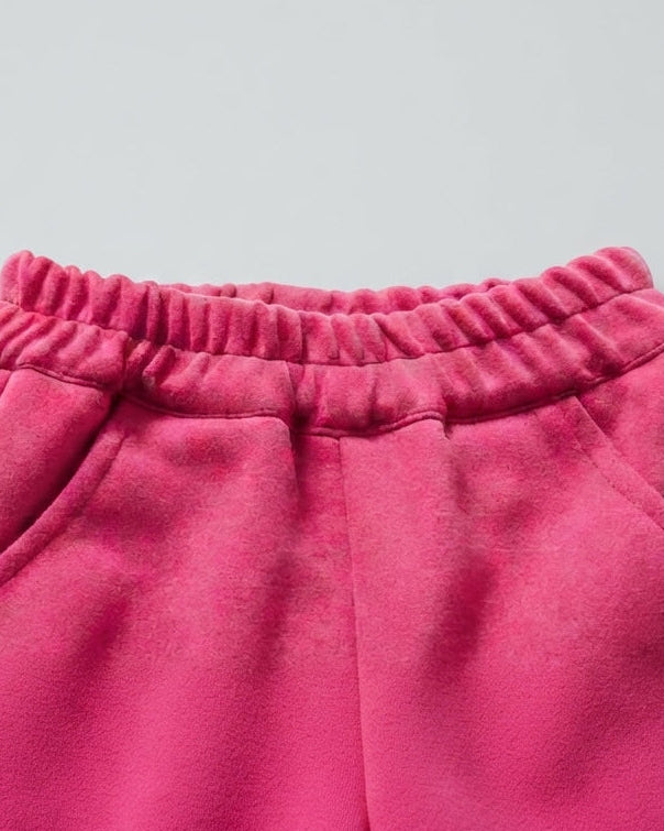Conjunto Niña Bordado Floral 2 Piezas Elegante Rosa