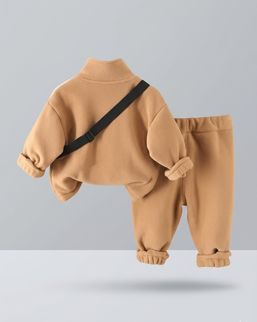 Conjunto ropa bebé invierno 2 piezas: chaqueta y pantalón con bolso pequeño tipo peluche  conjunto niño invierno en España