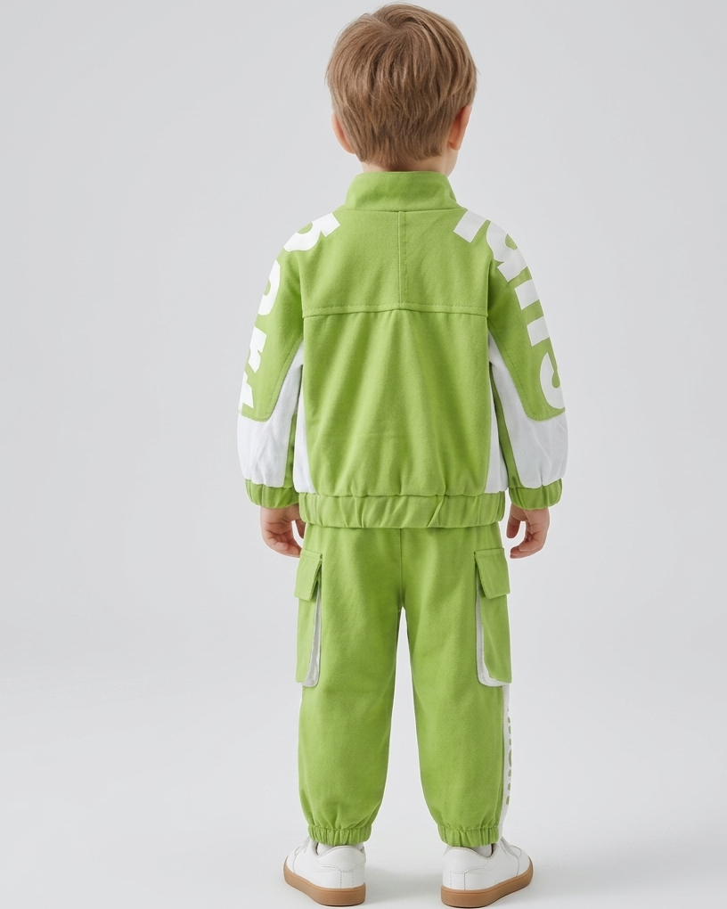 Conjunto deportivo niño chaqueta y pantalón ropa infantil cómoda Ideal para clima otoñal y principios de invierno en España