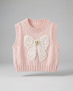 Conjunto niña 3 piezas invierno: camisa manga larga, chaleco de lana y pantalón vaquero en España
