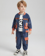 Conjunto Niño Terciopelo 2 Piezas  Chaqueta y Pantalón