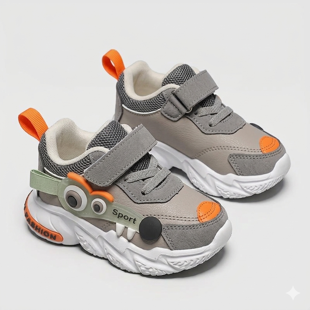 Zapato con diseño deportivo moderno y cartoon con ojos en 3D en España