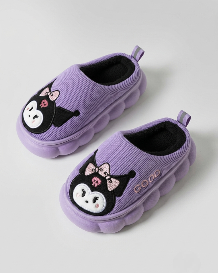 Pantuflas de invierno cálidas con diseño de caricatura en España