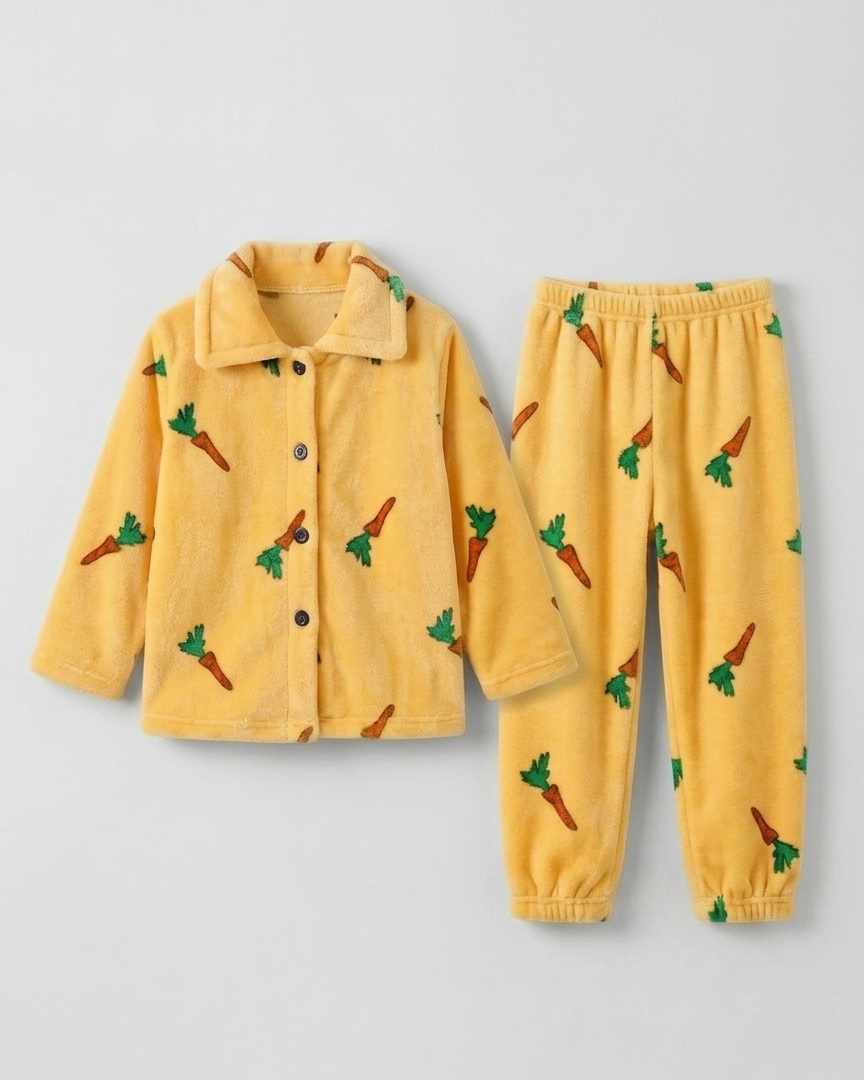 Pijamas de invierno para niños 2 piezas de felpa cálida conjunto pijama infantil invierno en España