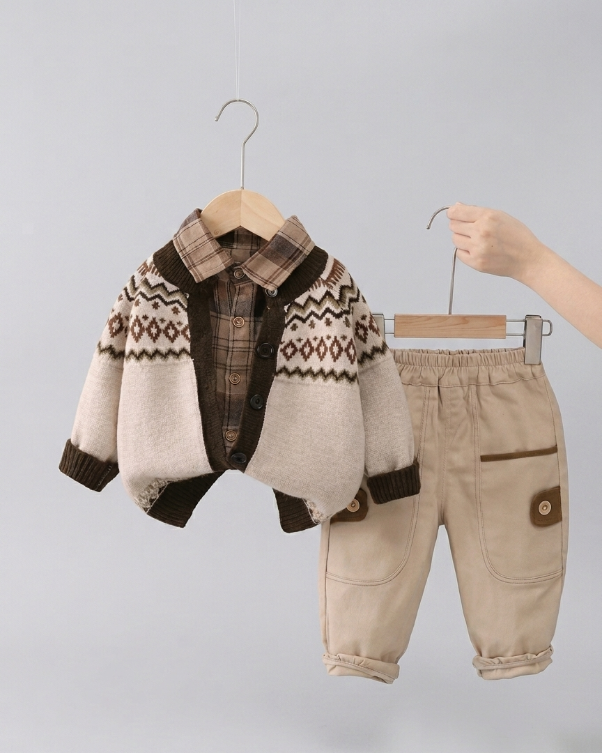 Conjunto de invierno elegante: calidez y estilo para los días fríos,Ideal para clima otoñal  en España