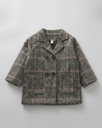 Abrigo de invierno infantil clásico elegante para niño y niña outfit niño