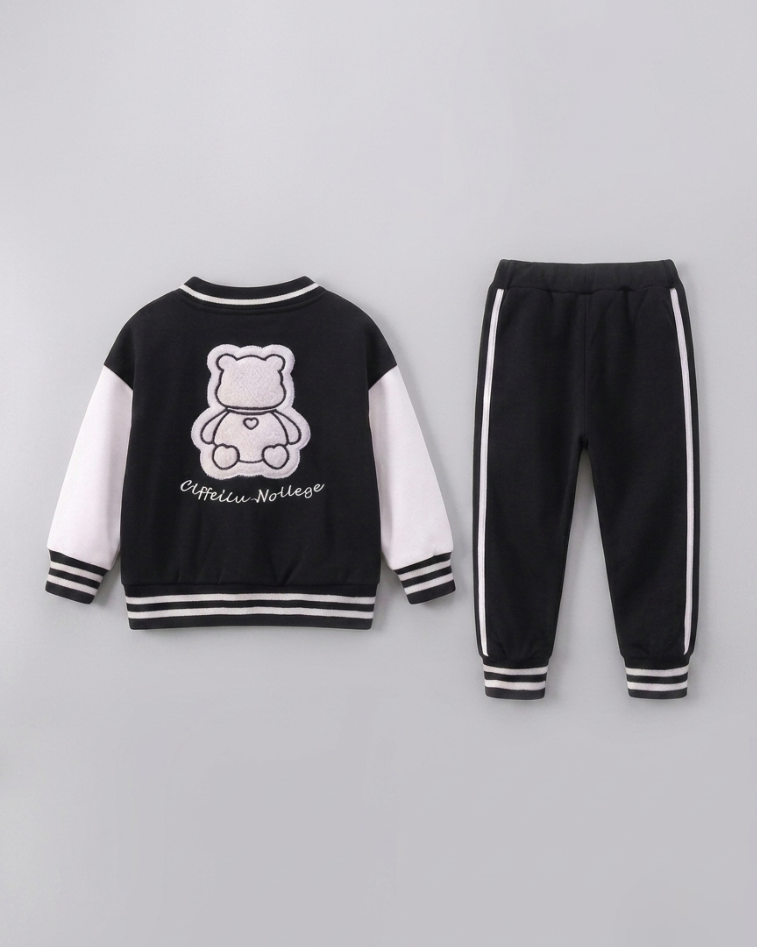 Conjunto deportivo niño Bear Cool estilo varsity de algodón suave | conjunto niño cómodo para diario en España