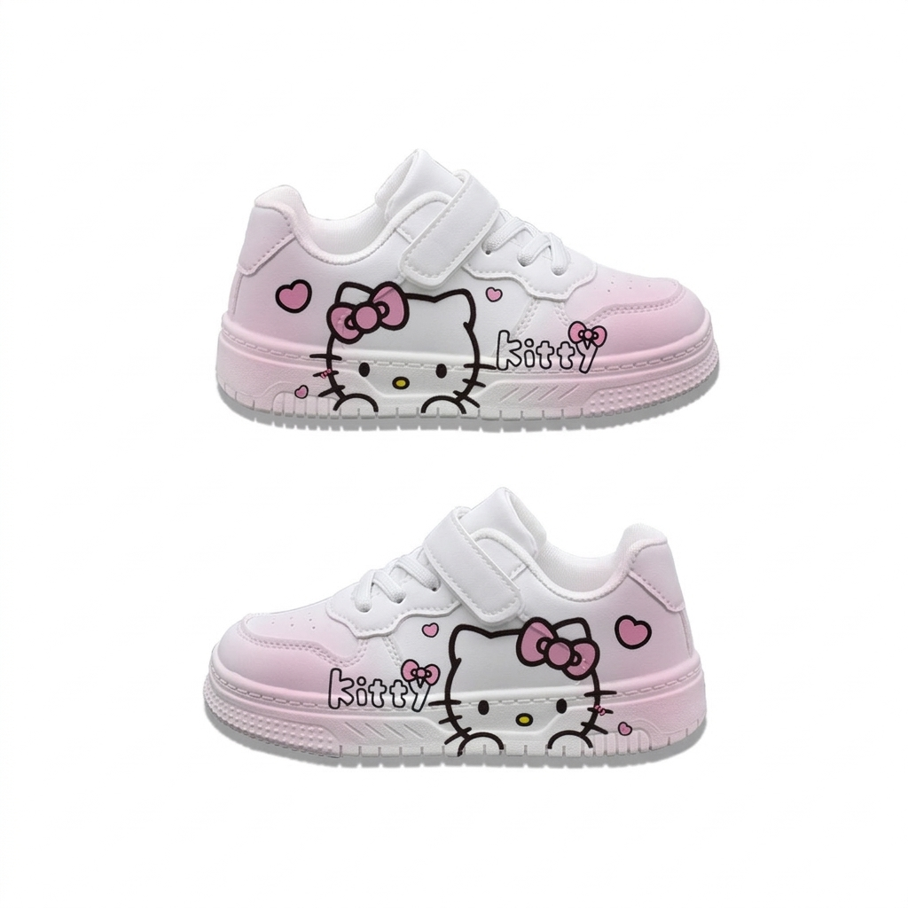 Zapato infantil blanco con diseño de dibujos animados. en España