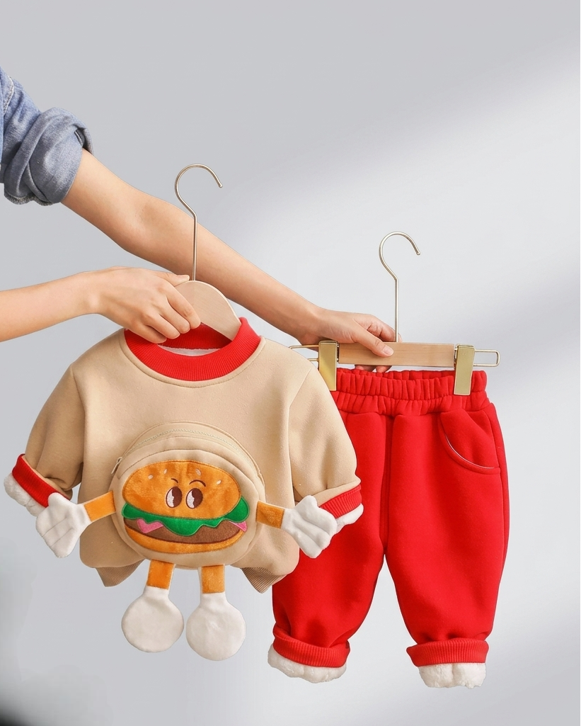 Conjunto bebé invierno suéter y pantalón grueso algodón, Ideal para primavera en España