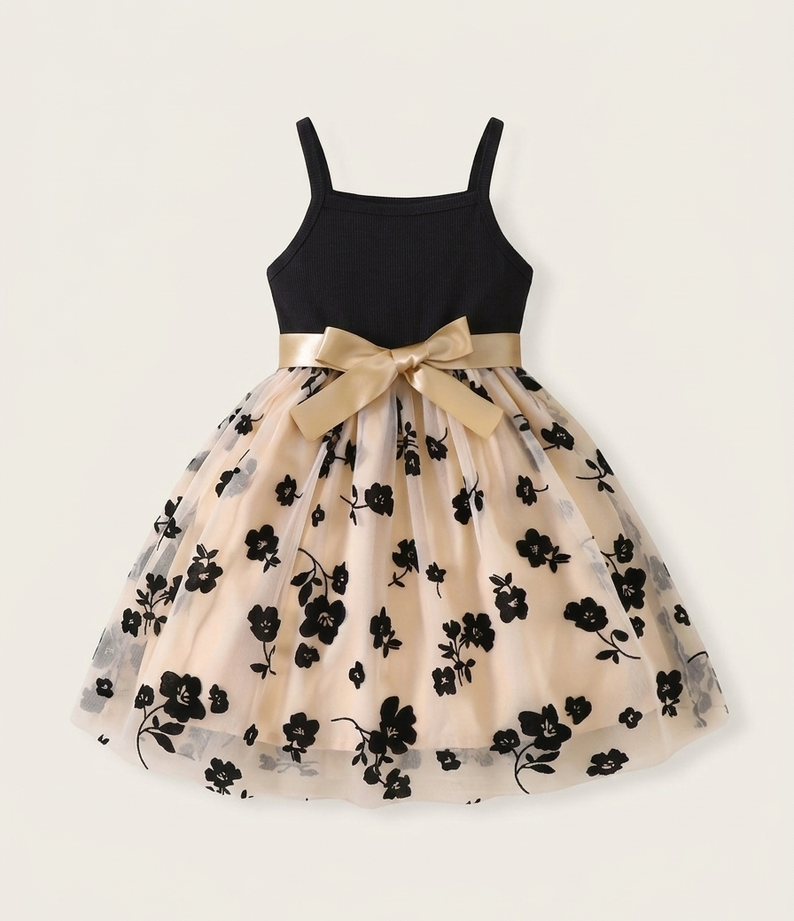 Vestido Elegante con Flores