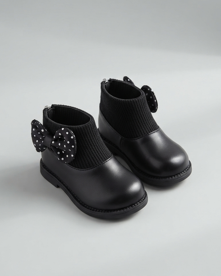 Zapato Niña Lazo Lunares Elegante