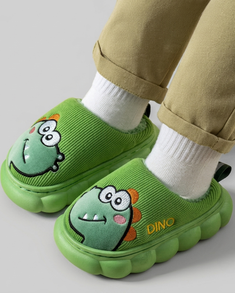 Pantuflas de invierno cálidas con diseño de caricatura en España