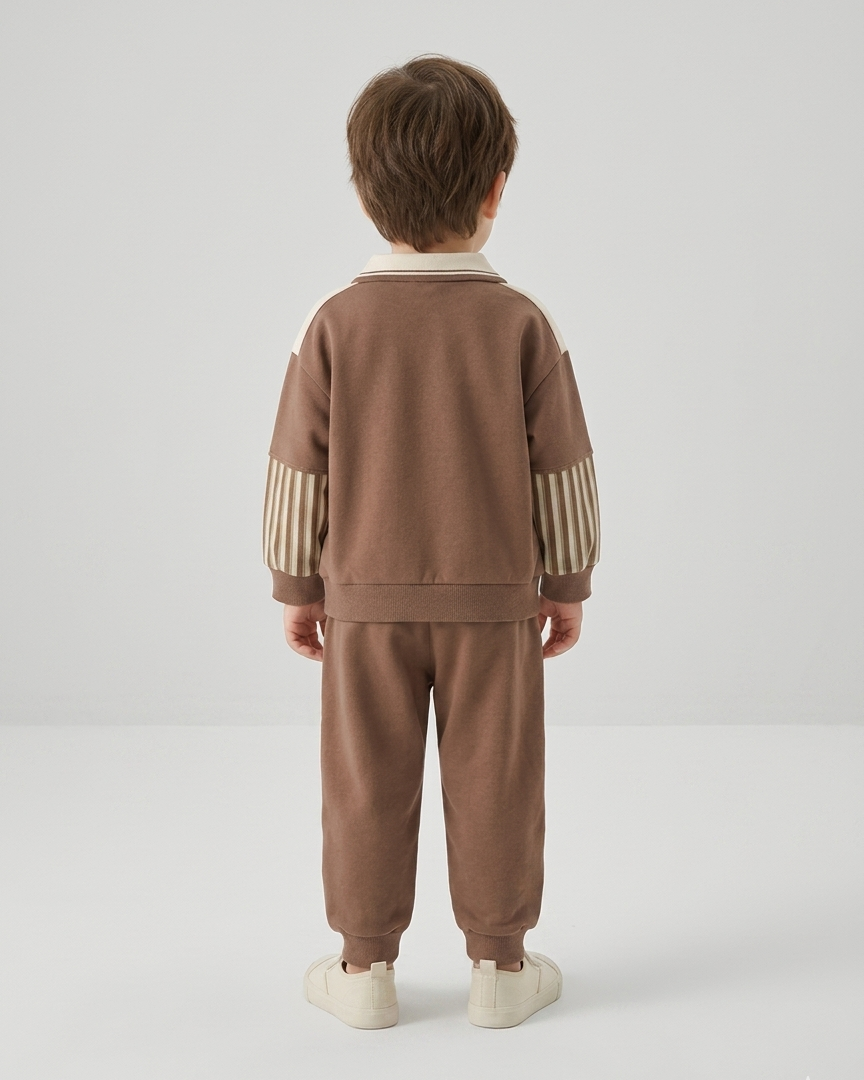 Conjunto bebé invierno sudadera cálida y pantalón cómodo con cintura elástica en España