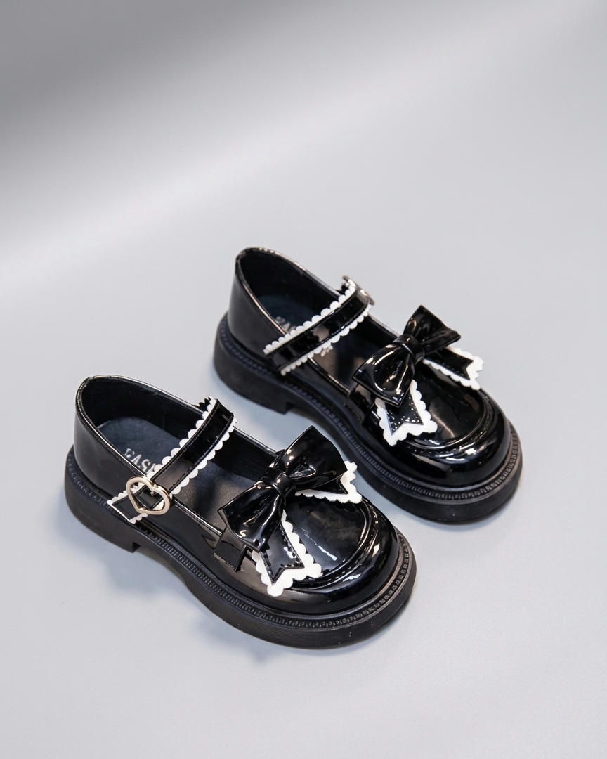 Zapato elegante para niña con diseño de lazo atractivo en España
