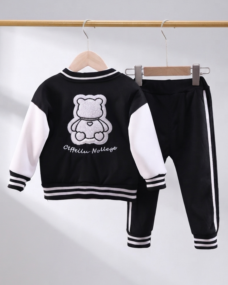 Conjunto Deportivo Niño Bear Cool Chaqueta Varsity de Algodón