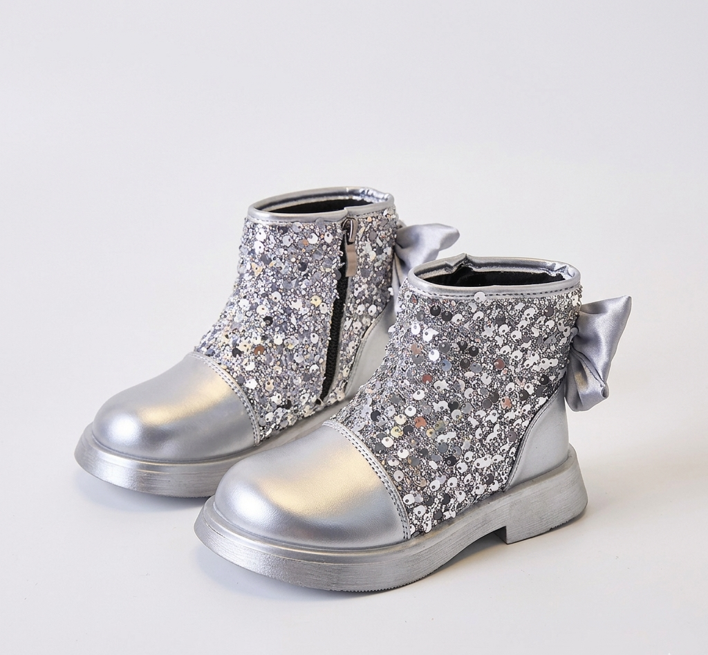 Zapato para niña con diseño brillante y atractivo en España