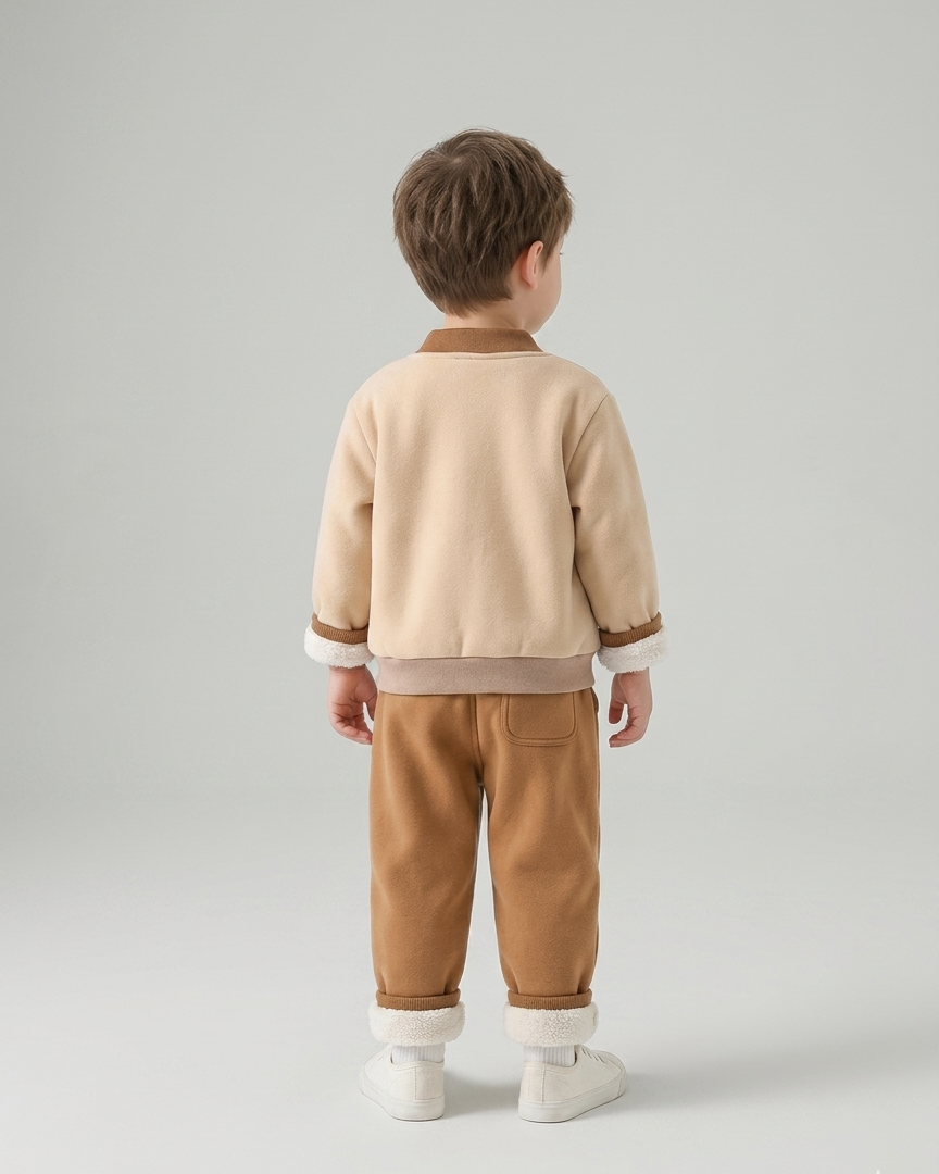 Conjunto bebé invierno suéter y pantalón grueso algodón, Ideal para primavera en España