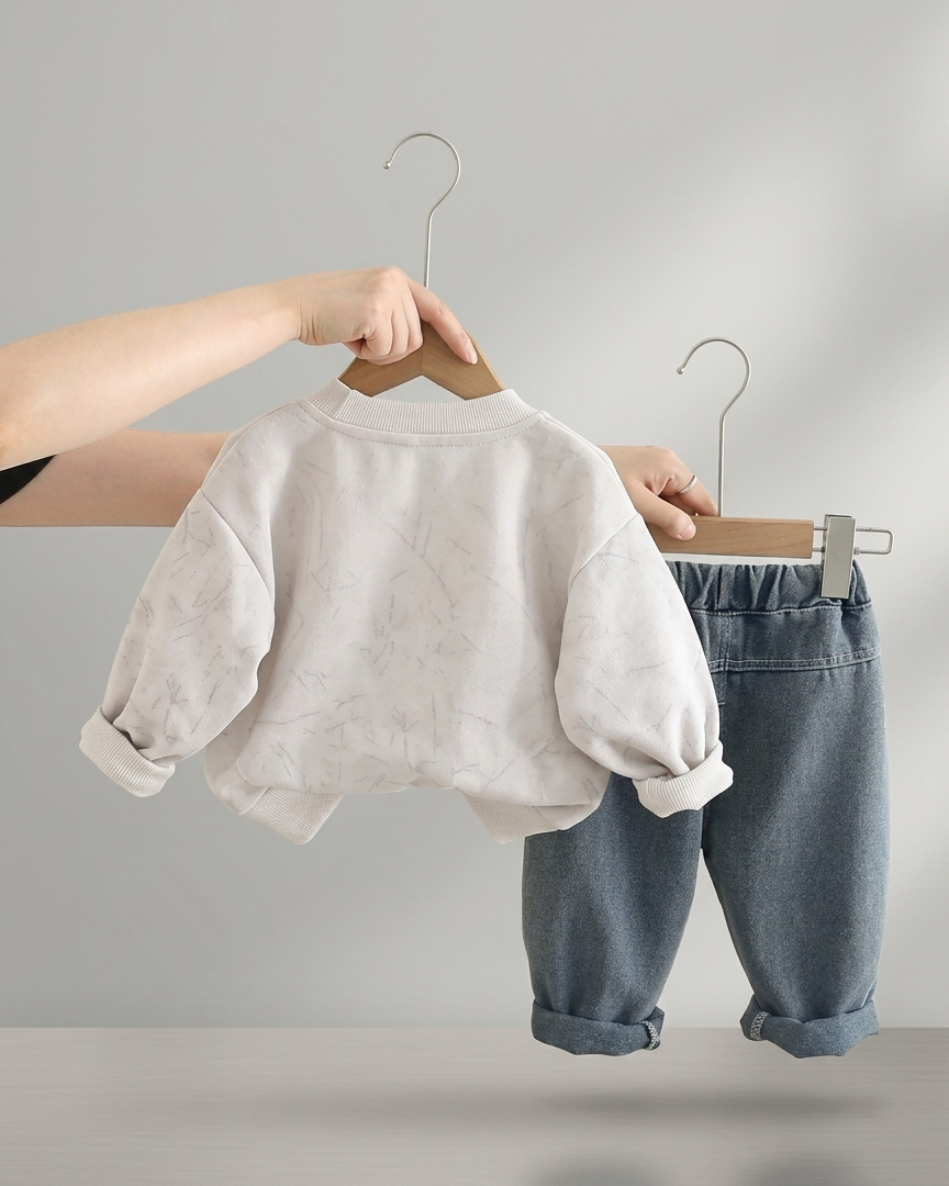 Conjunto niño ropa infantil 2 piezas sudadera algodón y pantalón moderno en España