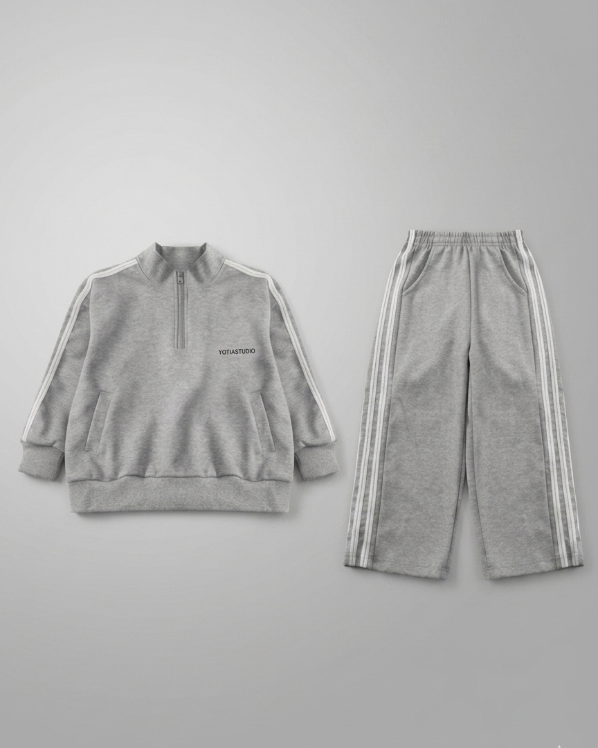 Conjunto deportivo niña otoño invierno 2 piezas con rayas laterales  en España