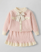Conjunto niña invierno 2 piezas ropa infantil elegante con falda y chaqueta en España