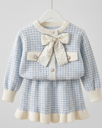 Conjunto niña invierno 2 piezas ropa infantil elegante con falda y chaqueta en España