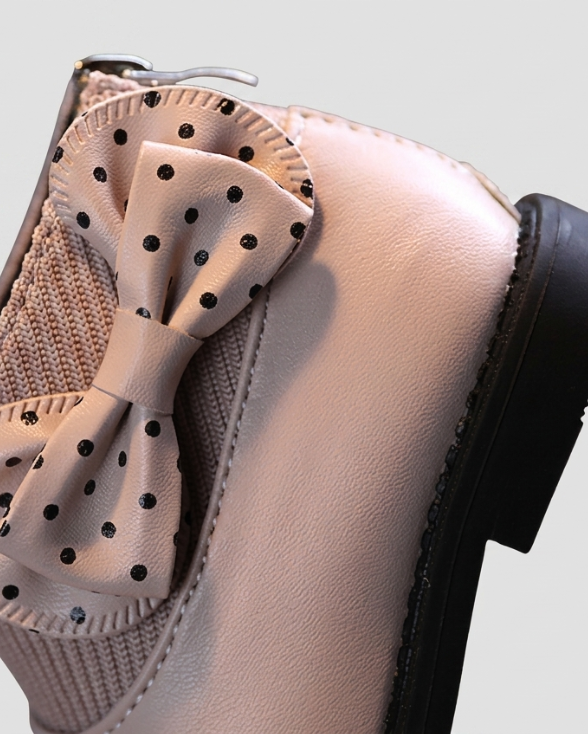 Zapato Niña Lazo Lunares Elegante