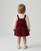 Conjunto niña invierno 2 piezas suéter con corazones en relieve y pantalón acanalado ropa niña en España