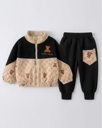 Conjunto de invierno niño 2 piezas chaqueta con cremallera y pantalón deportivo Lucky Bear en España